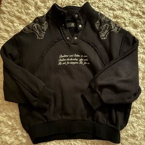 SHE Darc Sport Dual Tyler Mock Neck Sweater - Black Size M